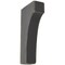 Ekena Millwork 1 3/4"W x 4"D x 8"H Clarksville Wood Vintage Decor Bracket, Black BKTWD02X04X08CVBL - alternate 1